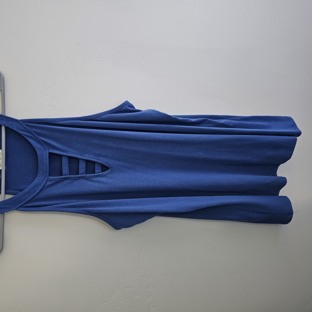 Blue Sleeveless Women's Top